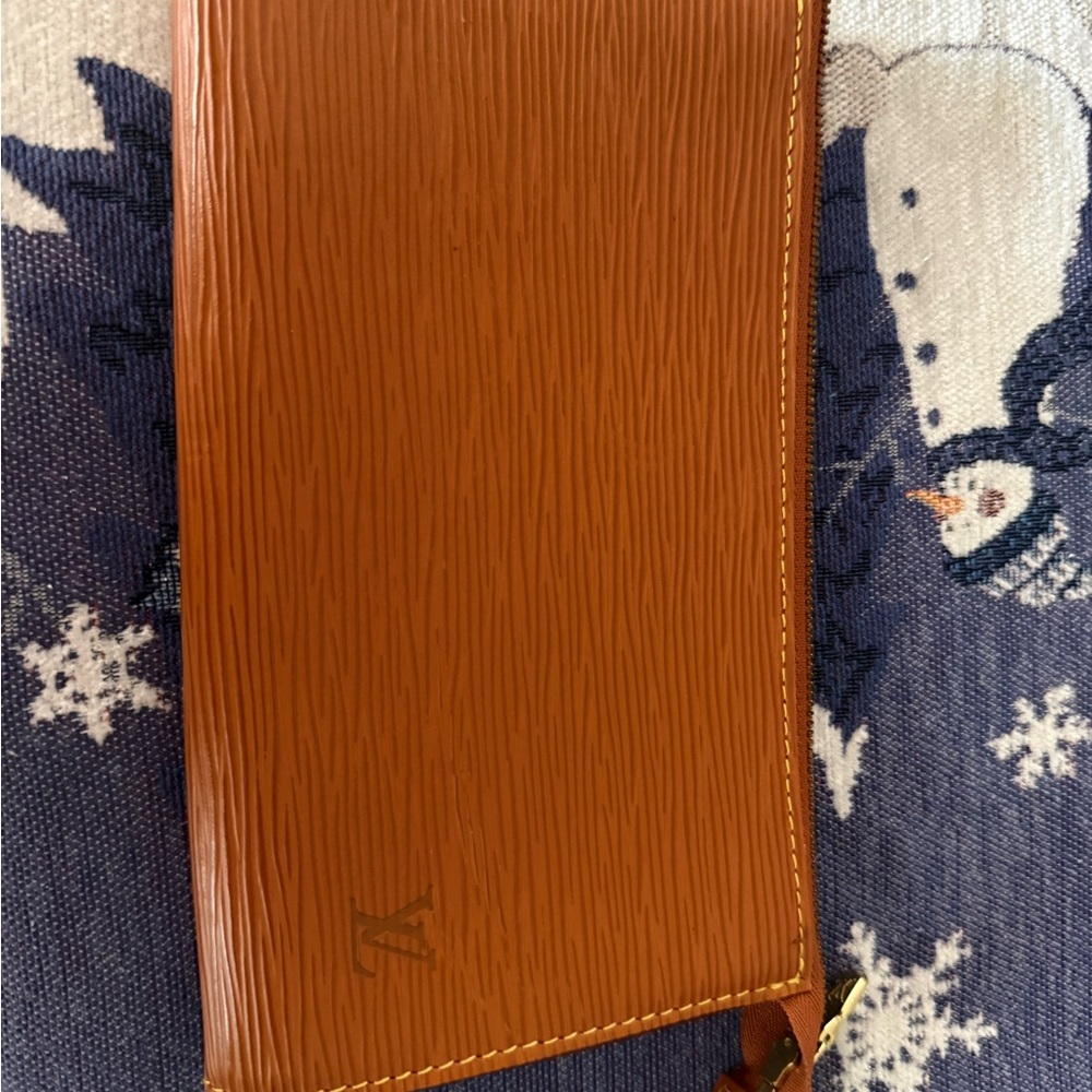 Louis Vuitton Tan Leather Clutch